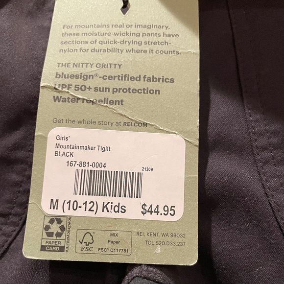 REI Girls’ Mountainmaker Tights - Picture 8 of 8